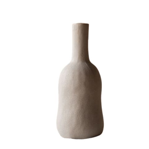 Vase Design Poterie Blanche Vintage