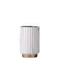 Vase Design Rayé Motif Marbre