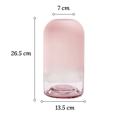 Vase Dôme Rose Décoratif