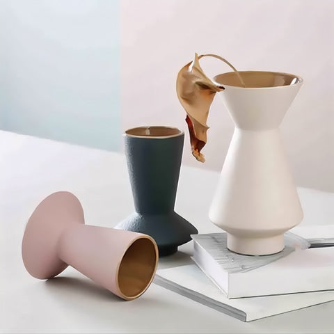 Vase Effet Givré Couleurs Variées