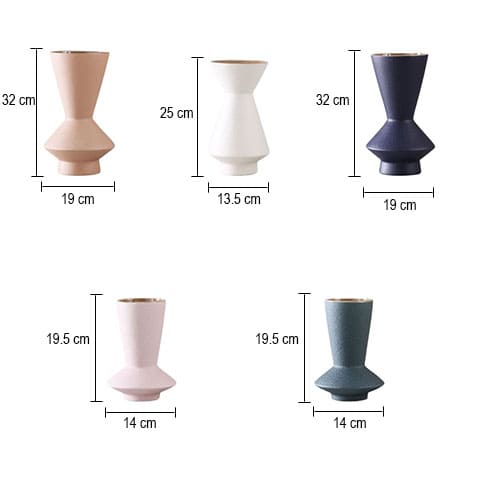 Vase Effet Givré Couleurs Variées