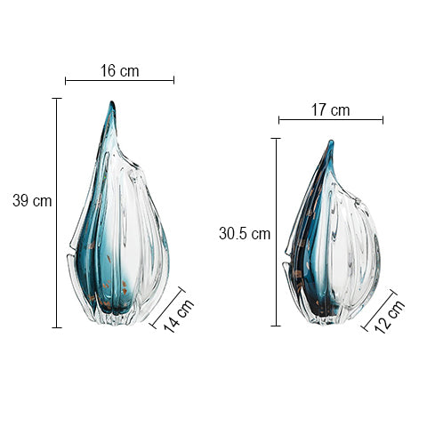 Vase Élégant Bleu Dégradé