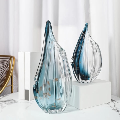 Vase Élégant Bleu Dégradé