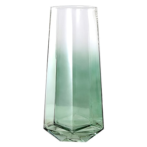 Vase Élégant Octogonal Coloré Translucide