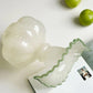 Vase Élégant Rond avec Col Forme Feuille Dentelée