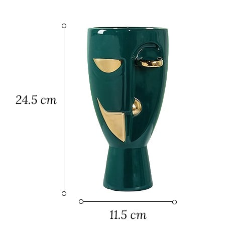 Vase en Forme de Visage Style Nordique