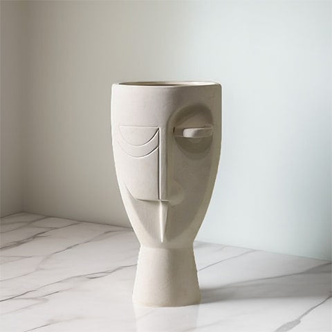 Vase en Forme de Visage Style Nordique