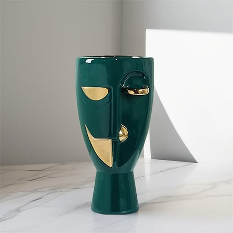 Vase en Forme de Visage Style Nordique