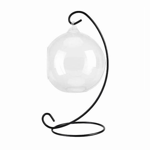 Vase en Verre Boule Suspendue sur Pied