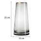 Vase en Verre Décoratif Liseré Doré