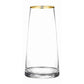 Vase en Verre Décoratif Liseré Doré