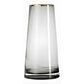 Vase en Verre Décoratif Liseré Doré