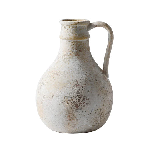 Vase d'Époque Forme Pichet Peint à la Main