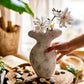 Vase Forme Champignon Vieilli
