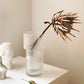 Vase Forme Torche Transparent Rayé