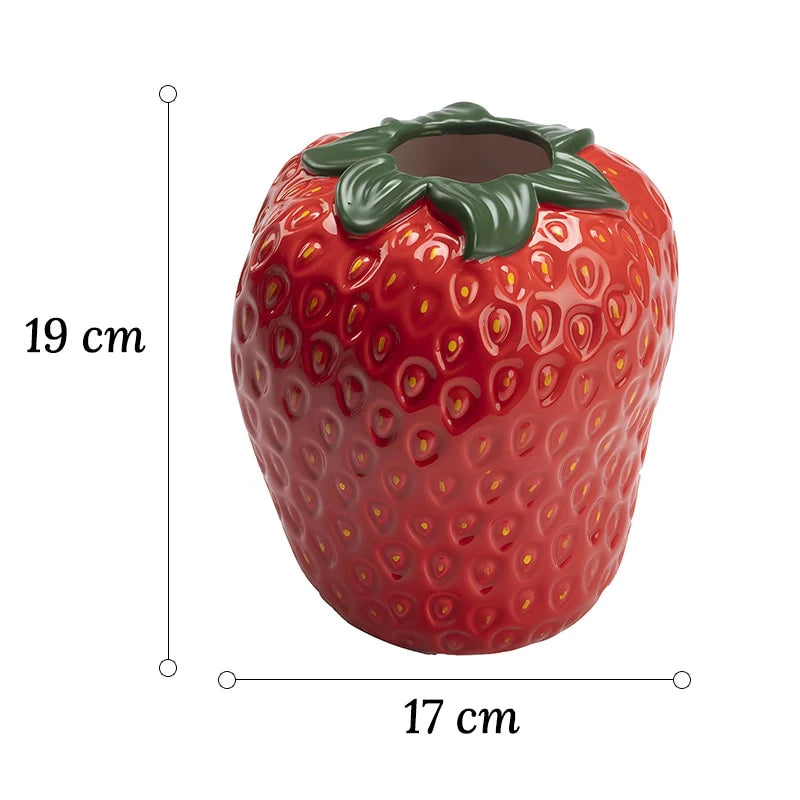Vase Fraise Design Moderne