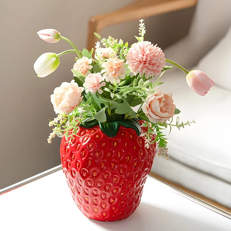 Vase Fraise Design Moderne