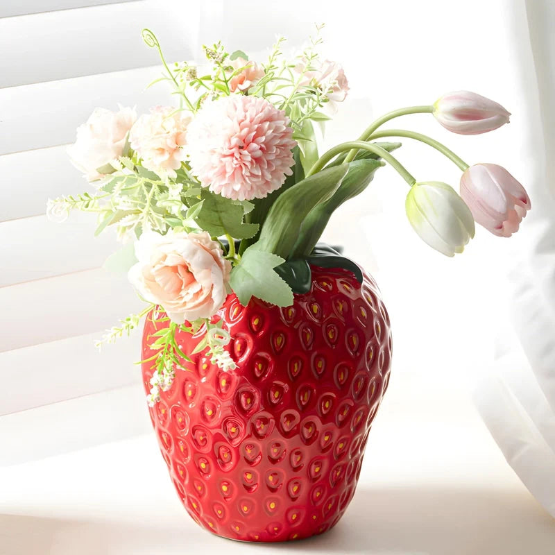 Vase Fraise Design Moderne