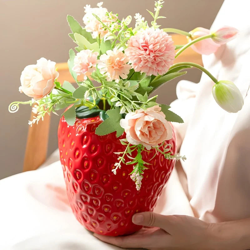 Vase Fraise Design Moderne