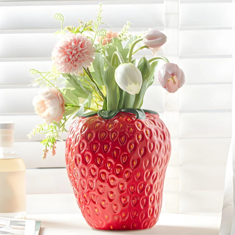 Vase Fraise Design Moderne
