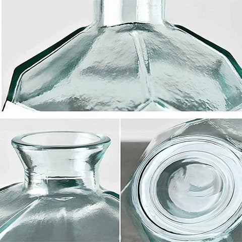 Vase Géométrique Polygonale Transparent