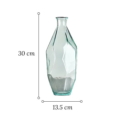 Vase Géométrique Polygonale Transparent