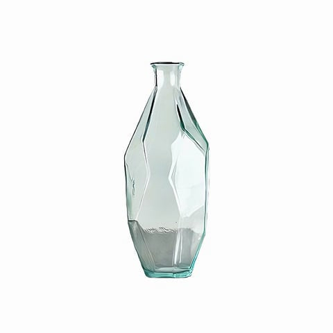 Vase Géométrique Polygonale Transparent