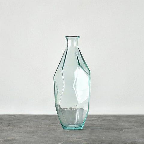 Vase Géométrique Polygonale Transparent