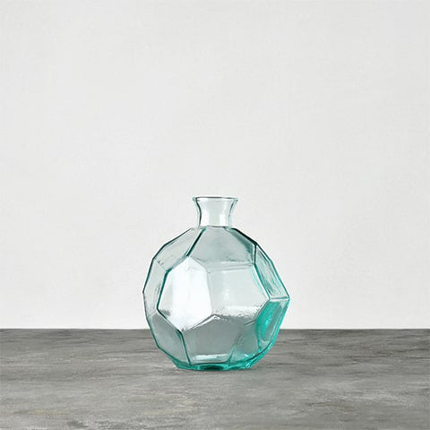 Vase Géométrique Polygonale Transparent