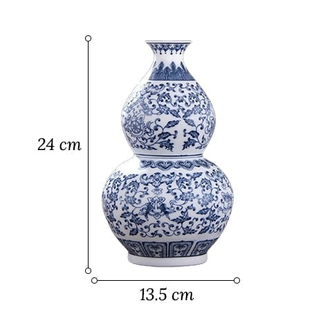 Vase Gourde Wu Lou Style Chinois