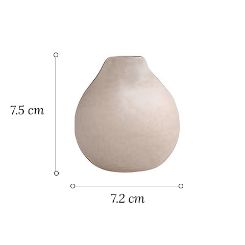 Vase en Grès Beige Couleur Naturelle
