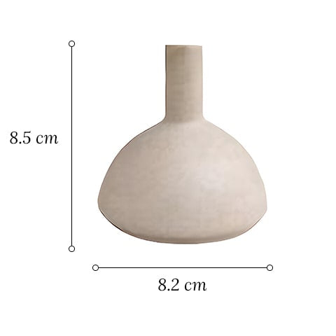 Vase en Grès Beige Couleur Naturelle