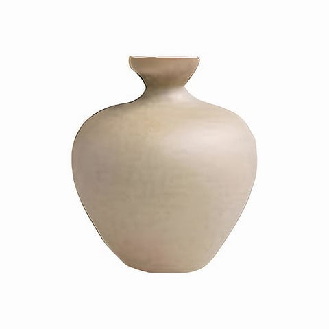 Vase en Grès Beige Couleur Naturelle