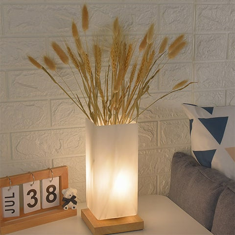 Vase Lampe Romantique pour Fleurs Séchées