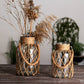 Vase Lanterne Tissage Filet de Pêche