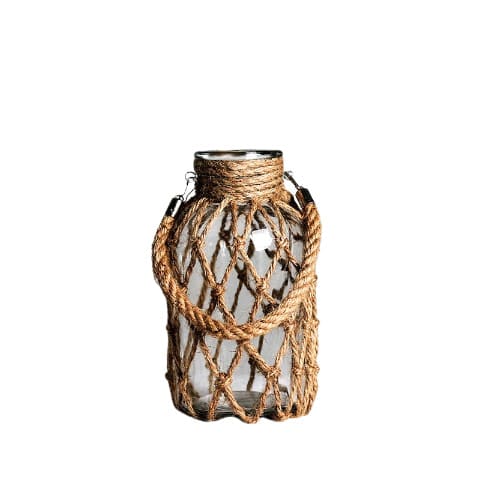 Vase Lanterne Tissage Filet de Pêche