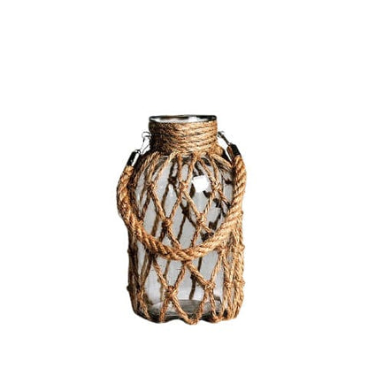 Vase Lanterne Tissage Filet de Pêche