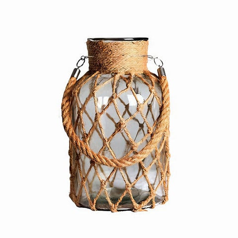 Vase Lanterne Tissage Filet de Pêche