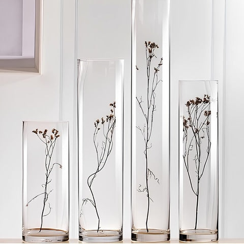 Vase Longiligne Transparent Décoratif
