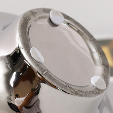 Vase Luxueux Argenté Design