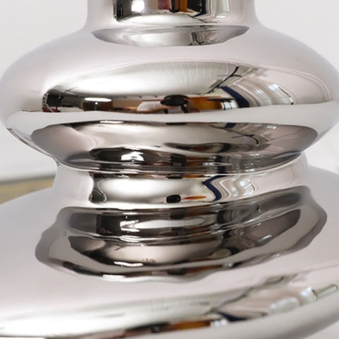 Vase Luxueux Argenté Design