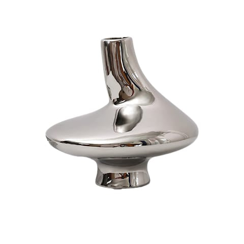 Vase Luxueux Argenté Design
