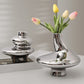 Vase Luxueux Argenté Design