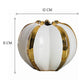 Vase Luxueux Blanc Brillant Orné de Doré