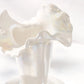 Vase Luxueux Design Raffiné Rond Col Ondulé Nacré