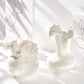 Vase Luxueux Design Raffiné Rond Col Ondulé Nacré
