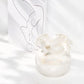 Vase Luxueux Design Raffiné Rond Col Ondulé Nacré