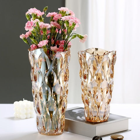 Vase Luxueux Reflet Or ou Gris