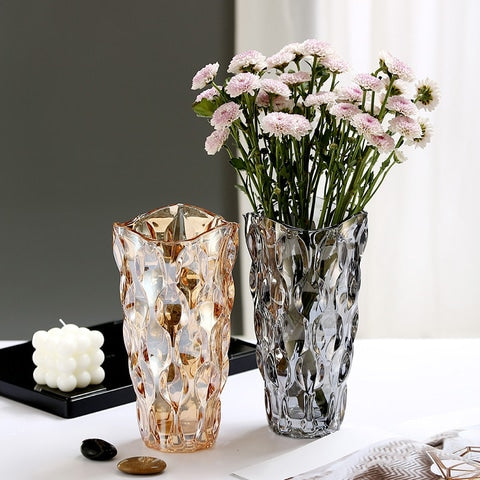 Vase Luxueux Reflet Or ou Gris