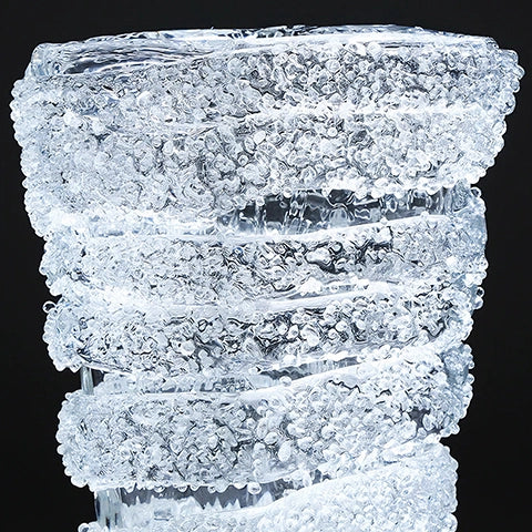 Vase Luxueux Spirale Effet Glacier